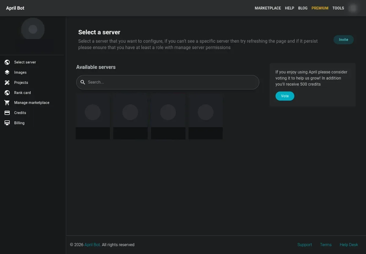 Select server