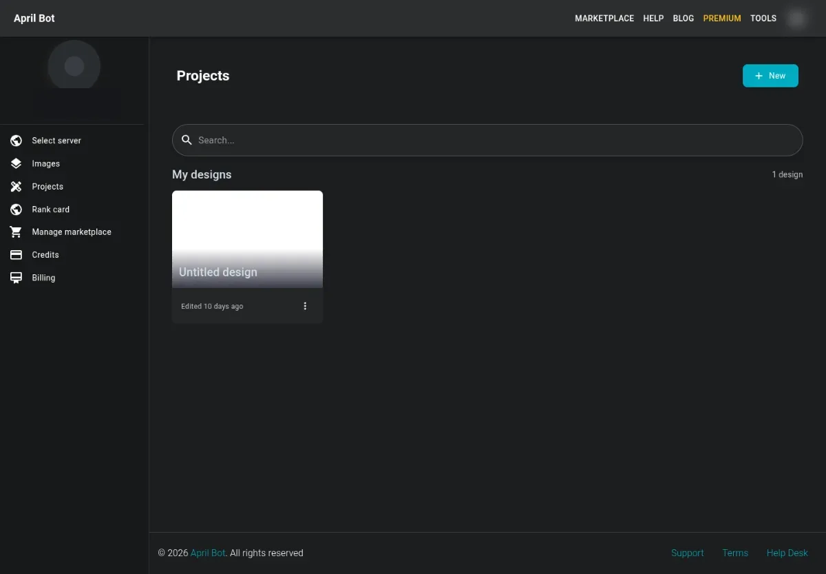Projects list